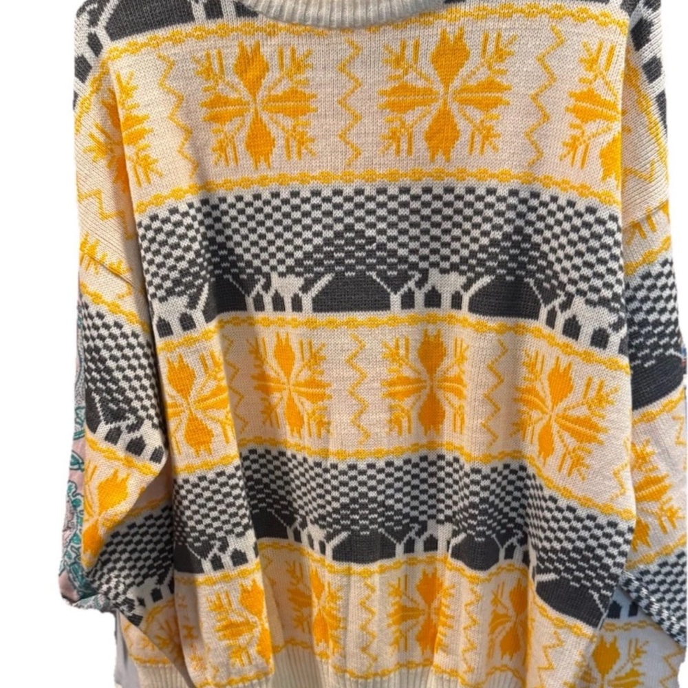 Rare VTG Grandpa Core Acrylic Sweater Botany 500 Men’s SZ XL Multicolor Preppy